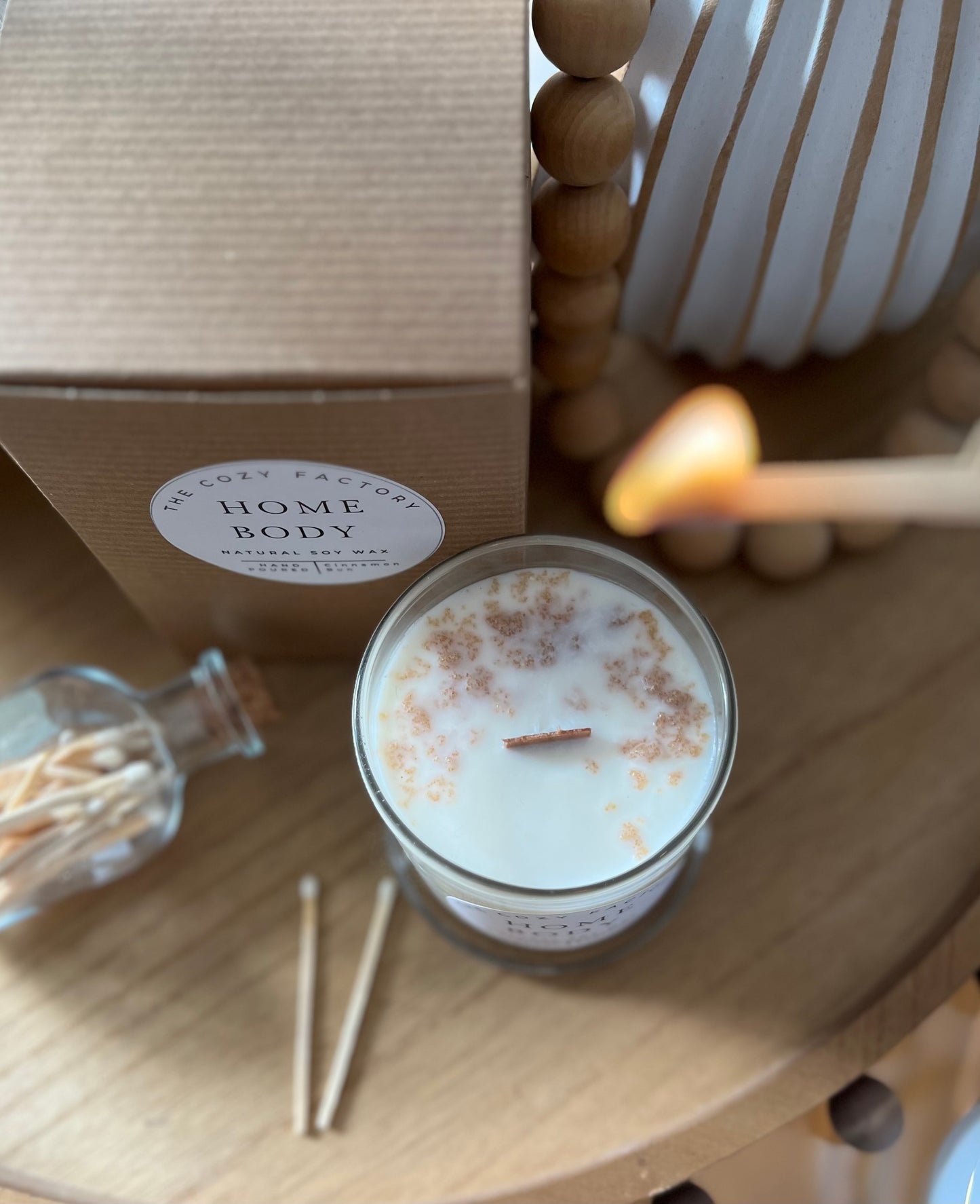 Home Body 12oz Jar - Creamy Cinnamon Chai