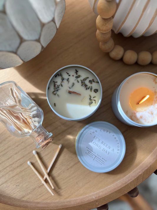 It's been a long day 8oz Travel Tin- Lavender Vanilla