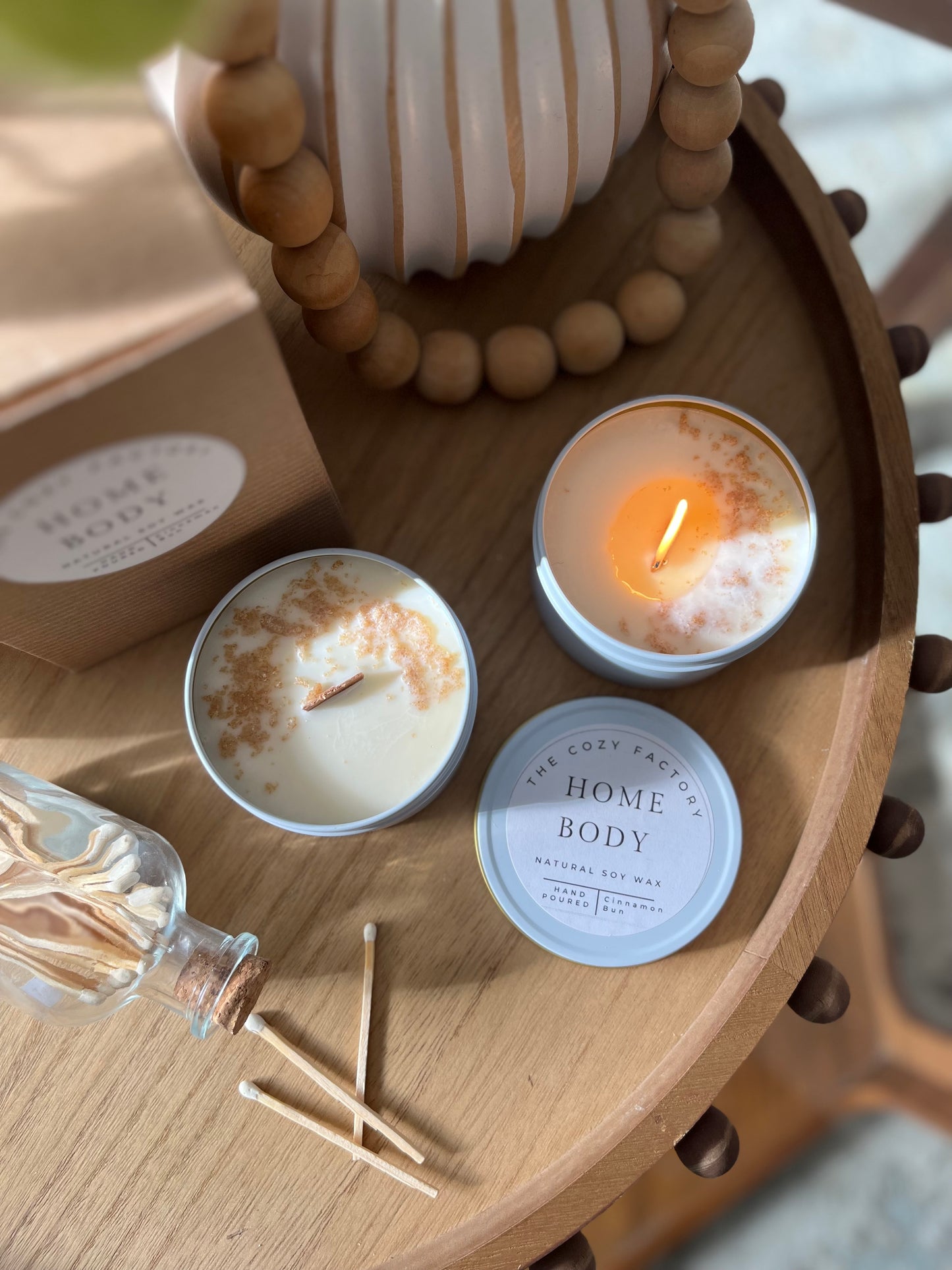 Home Body 8oz Travel Tin - Creamy Cinnamon Chai