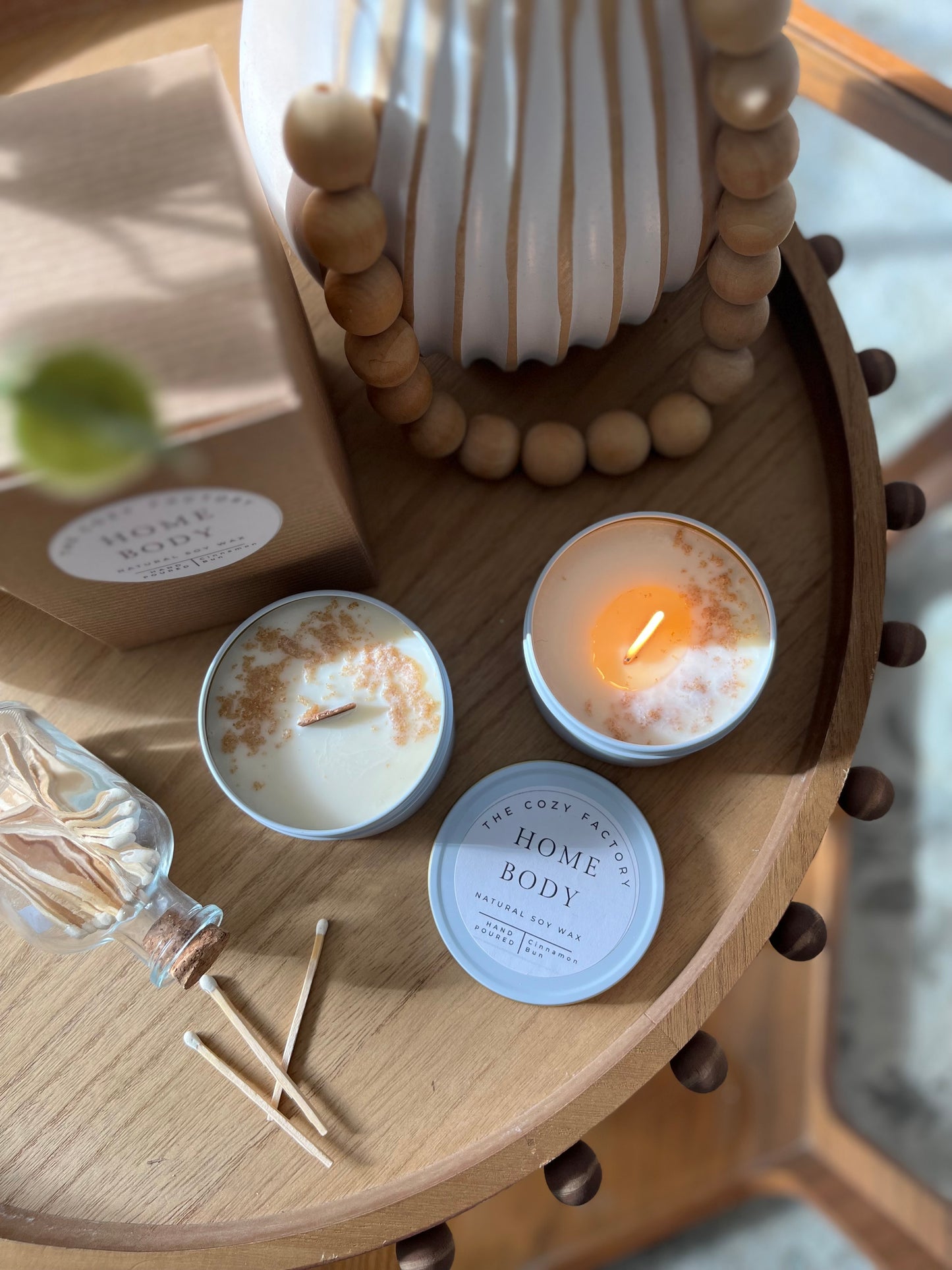 Home Body 8oz Travel Tin - Creamy Cinnamon Chai