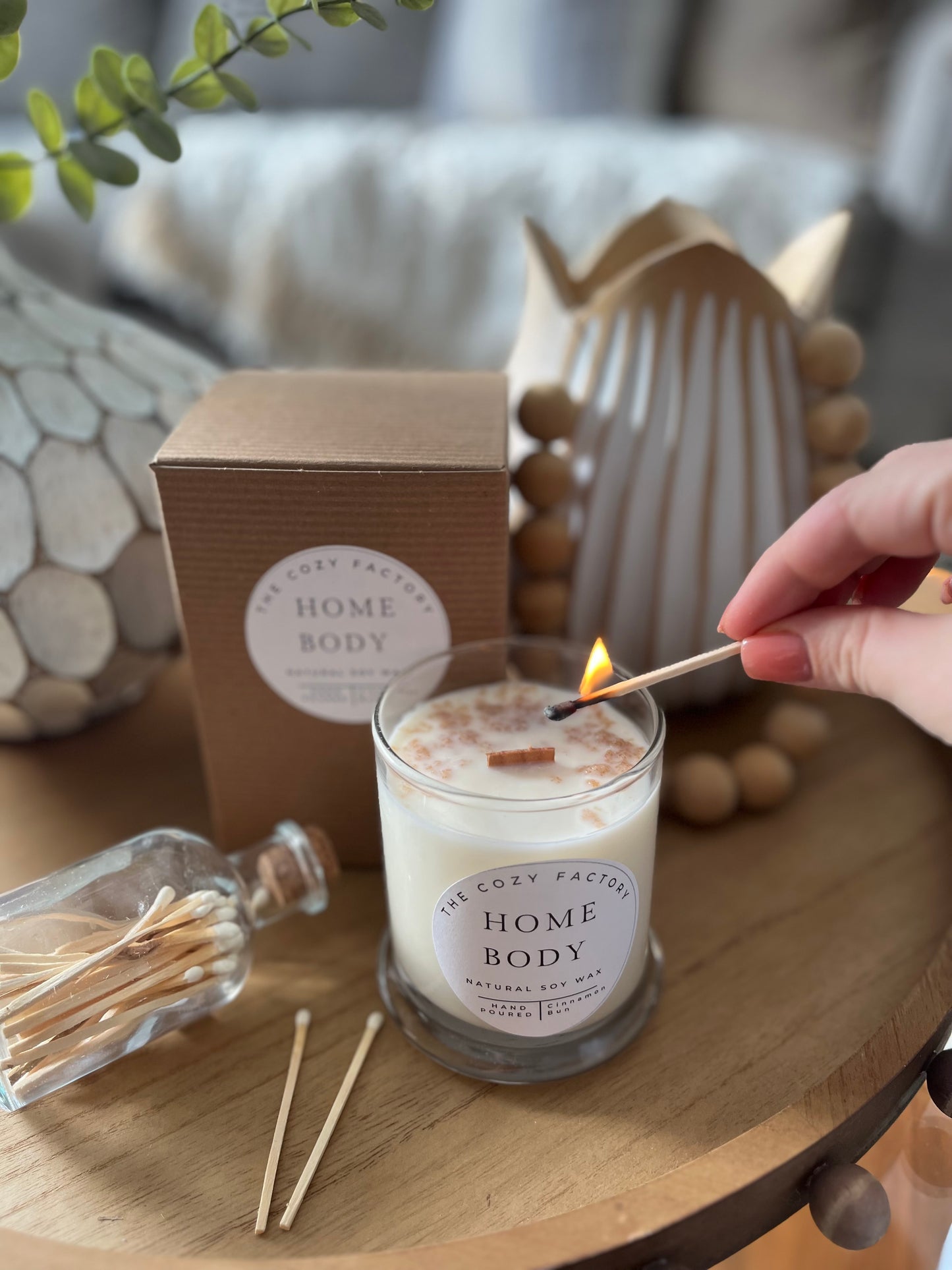 Home Body 12oz Jar - Creamy Cinnamon Chai