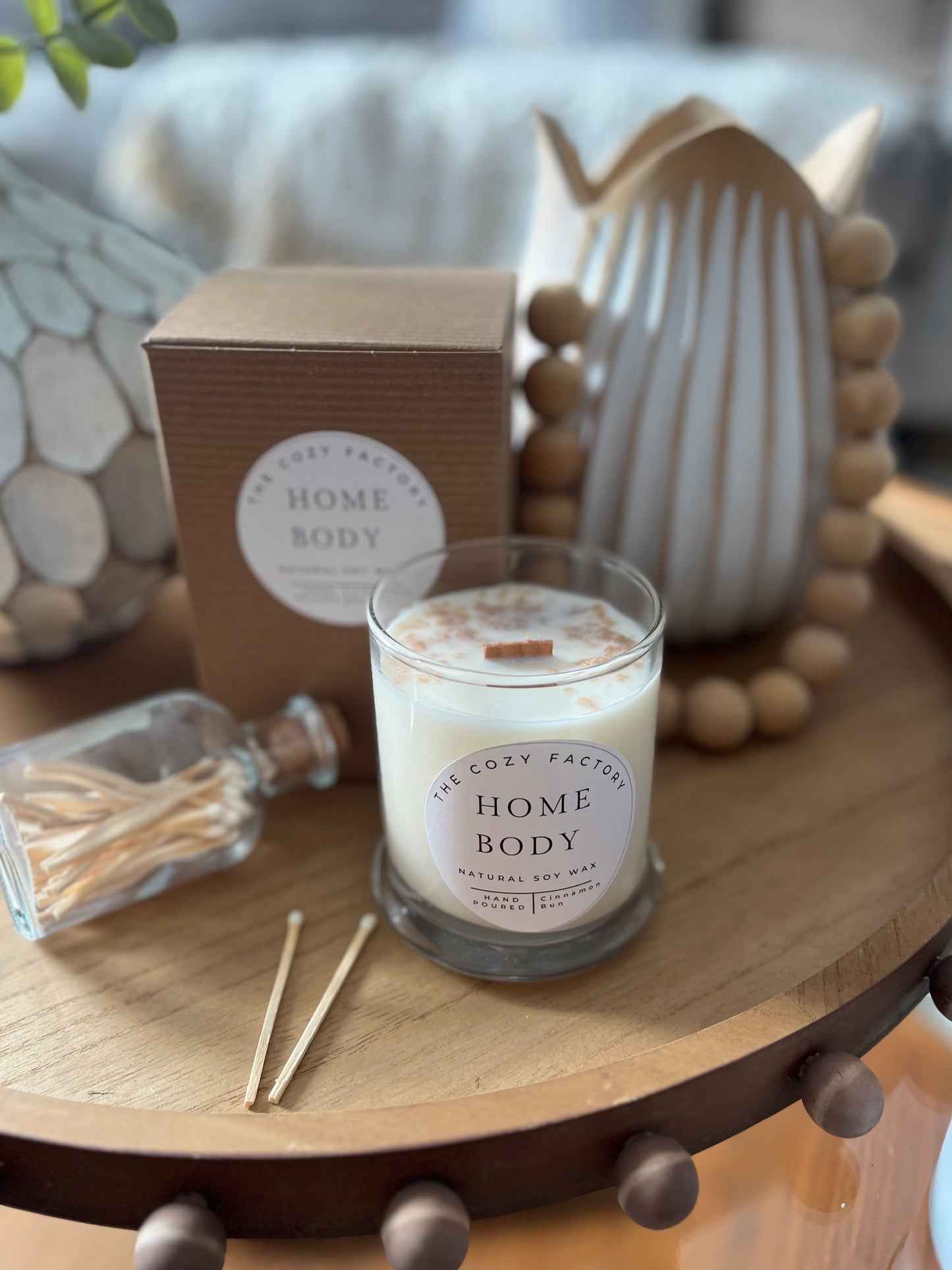 Home Body 12oz Jar - Creamy Cinnamon Chai